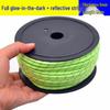 Luminous & Reflective 5mm Windproof Outdoor Camping Rope with Ground Anchors, 50m