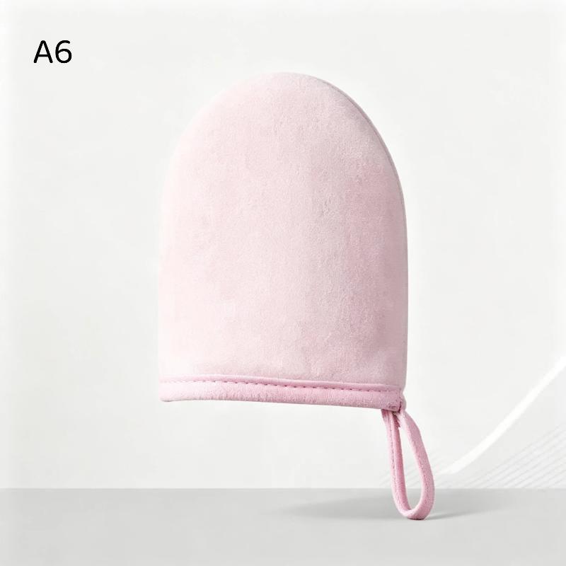 1Pcs Quickdry Flocking Glove Makeup Applicator Body Lotion Glove Self-Tanning Mitt Double-Sided Prevents Sticky Hands Applicator