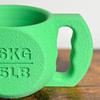 Držák na nanuk v kelímku ve tvaru kettlebellu s místem na lžičku Vtipný protiskluzový držák na nanuk pro 16oz kelímky Novinka Dárek pro milovníky fitness Fanoušky nanuků
