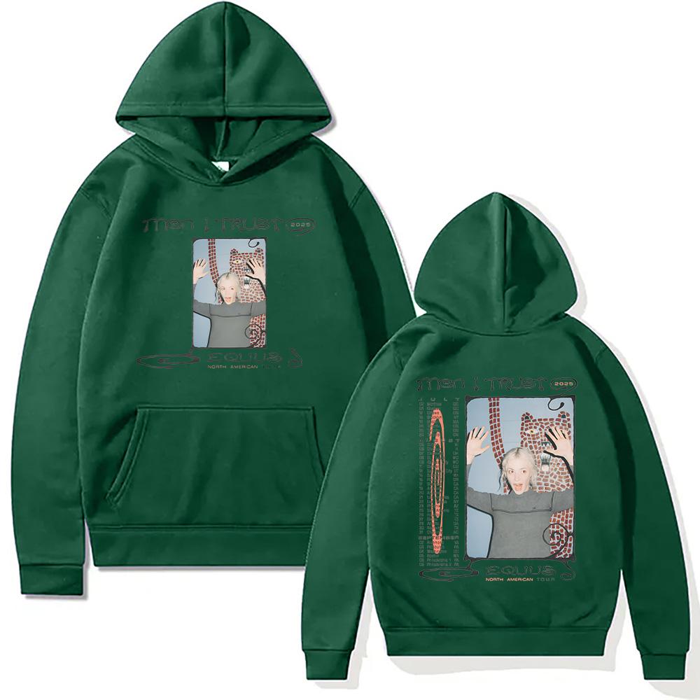 Men I Trust Equus Tour 2025 Hoodies Men I Trust Band Creative Harajuku Aesthetic Sweatshirt Unisex Y2K Soft Fleece Pullover