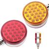 LED Pedestal Fender Brake Turn Signal Light 48SMD Super Bright Round Double Face