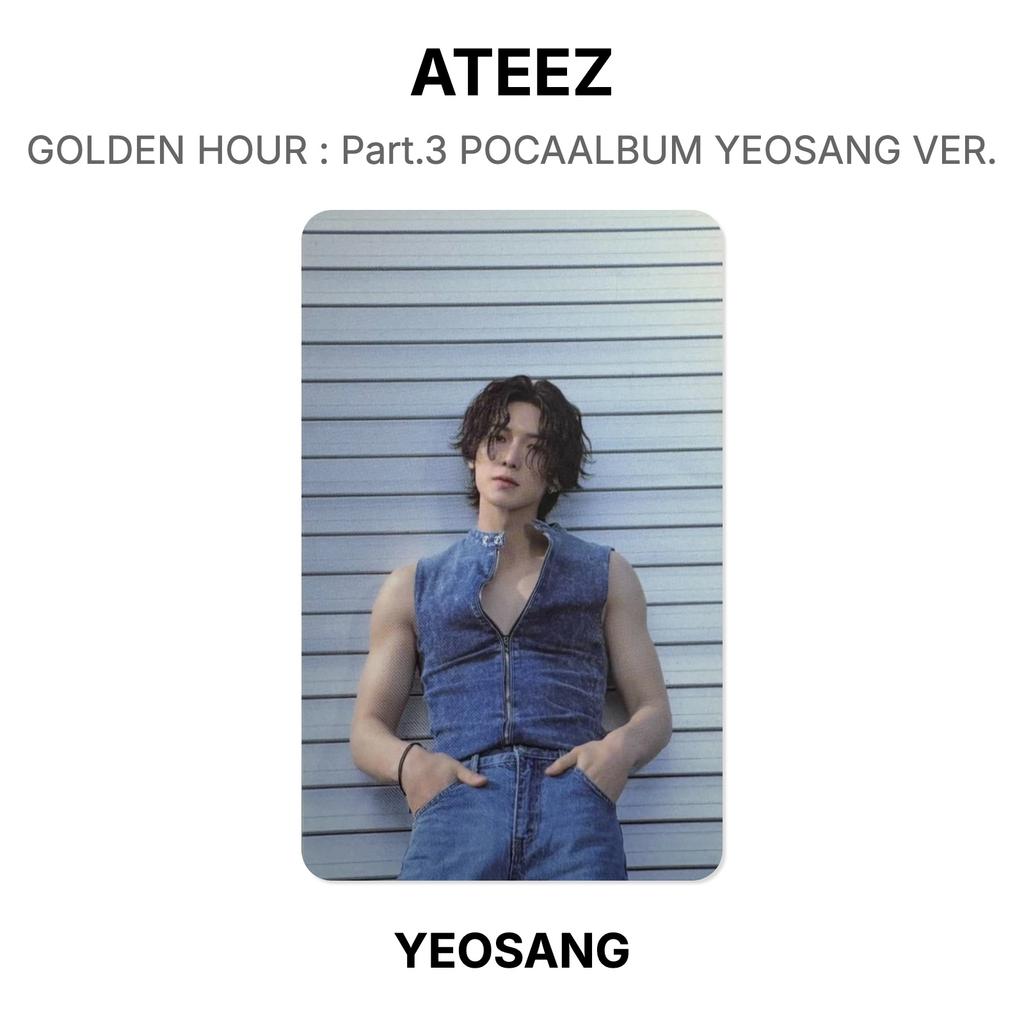 ATEEZ HORA DOURADA : Parte.3 POCAALBUM YEOSANG VER. Cartão de foto oficial