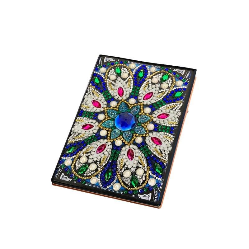 Neues Notizbuch Diamantmalerei Kinder DIY Kreativ Speziell geformter Heller Diamant 50 Seiten Notizbuch Aufkleber Diamant A5 Buch