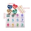 Bead Game Math Toy Clip Beads Matching Counting for Kindergarten Preschool Children 3