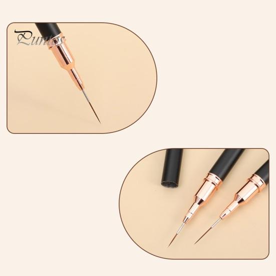 5 tk küünekunsti pliiatsid Tugevad, pika elueaga, õrna disainiga peene joonega joonistuspintsel kauni küünekujunduse jaoks