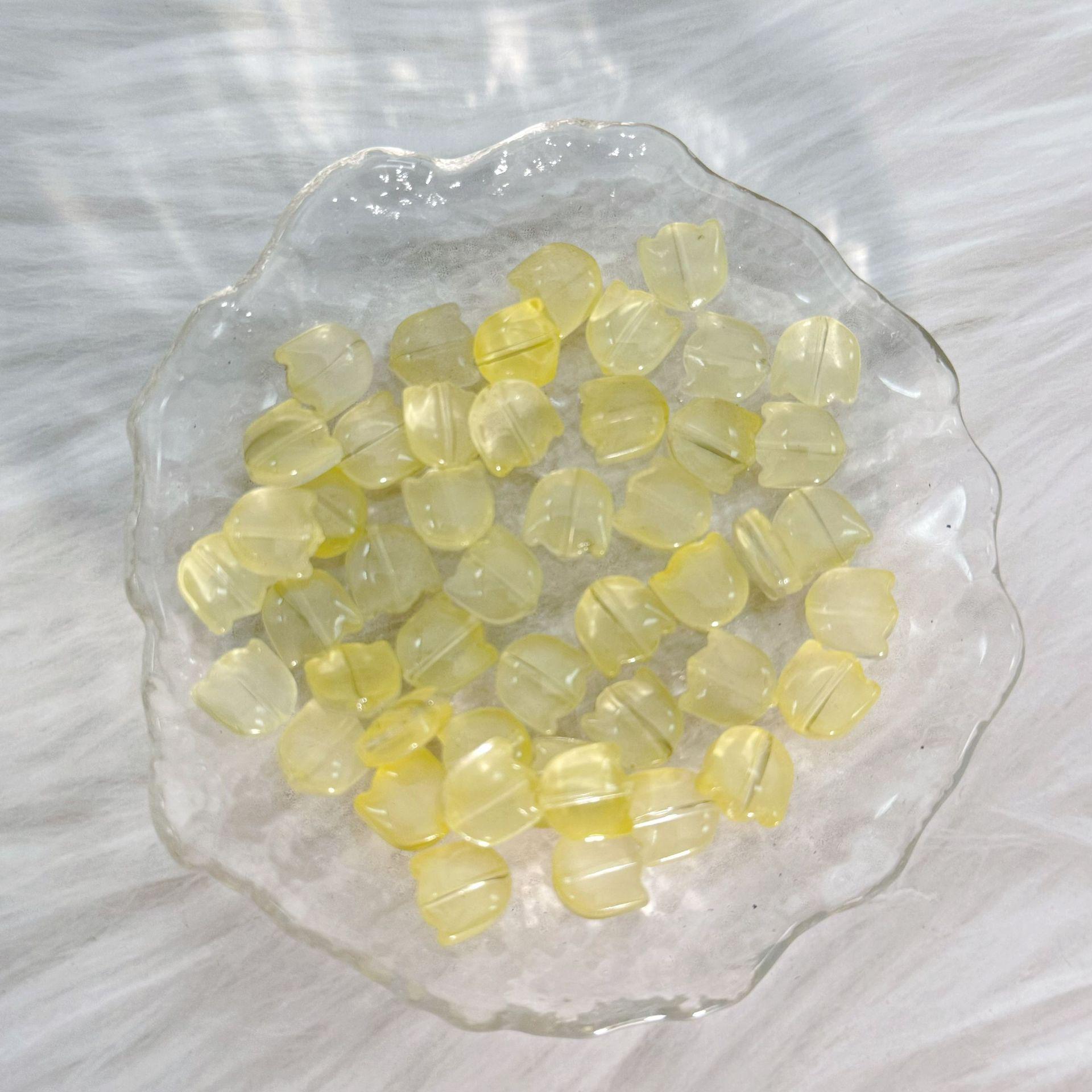 Набор материалов для изготовления ожерелья и браслета «Тюльпан из бусин и стекла» 1 Piece