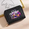Portafoglio Kpop Demon Hunters per Donna Portamonete e Porta Carte Scintillante con Paillettes