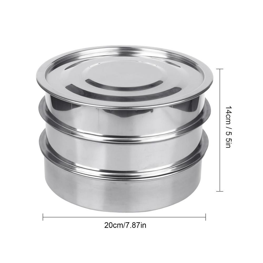 

Проращиватель семян из нержавеющей стали, 7,8-дюймовый, складной, 3-уровневый, сетчатый, круглый, для выращивания рассады, устройство для выращивания микрозелени с