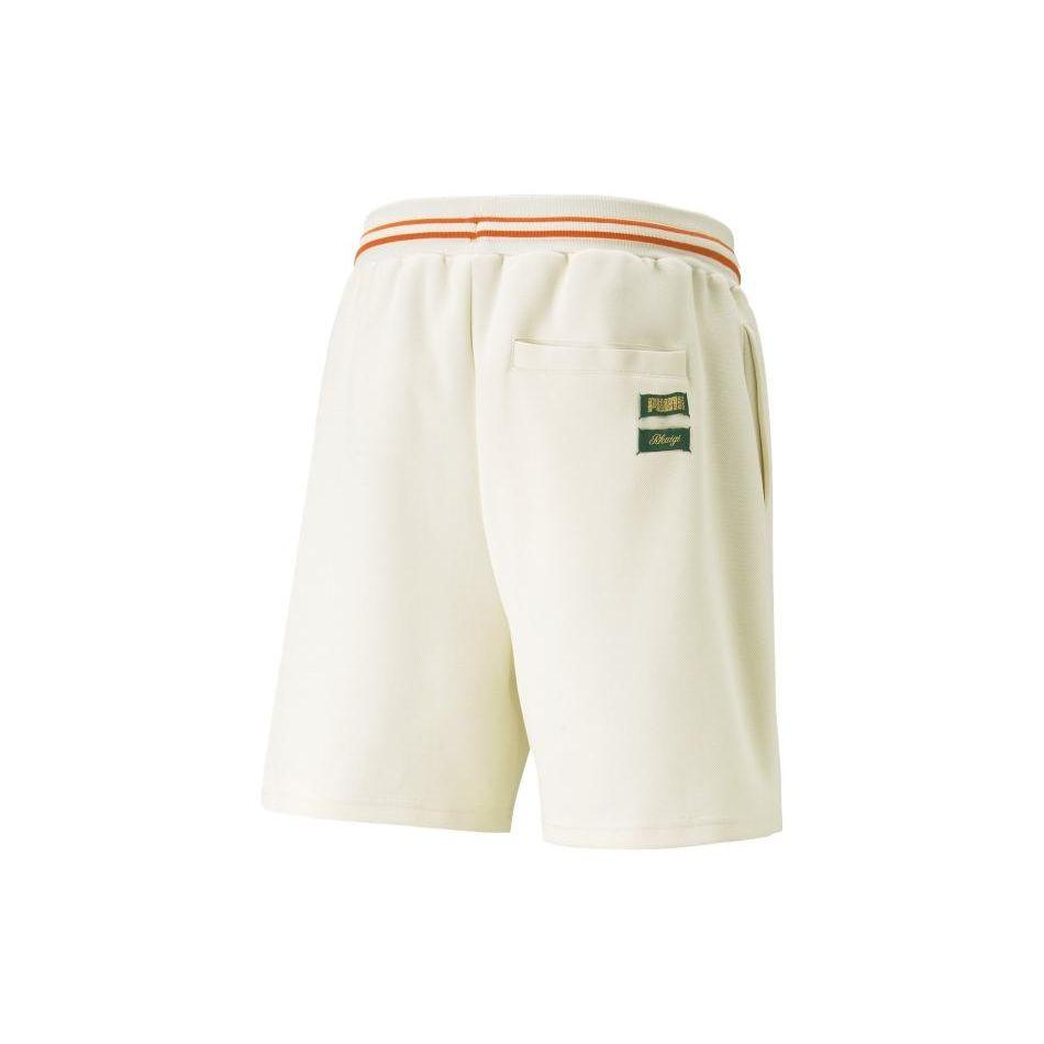 Puma X Rhuigi Basketball Shorts Pristine Men Bottoms White 539496-65