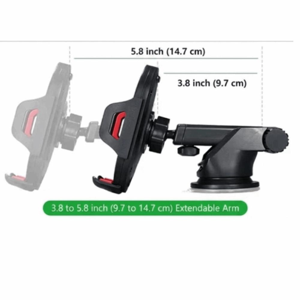 Retractable Arm Car Phone Holder Rotate Dashboard Bracket Mobile Phone Bracket Cell Phone Support