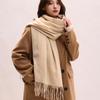 Korean Style Long Wool Scarf Thickened Winter Neckerchief Elegant Imitation Cashmere Scarf  Student