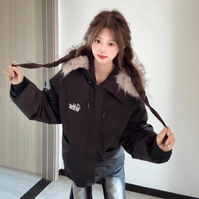 Arbeitskleidung Parker Baumwollgepolsterte Jacke für Damen im Winter Koreanischer Stil Neue Super Schöne Kurze Baumwollgepolsterte Jacke Verdickte Baumwollgepolsterte Jacke