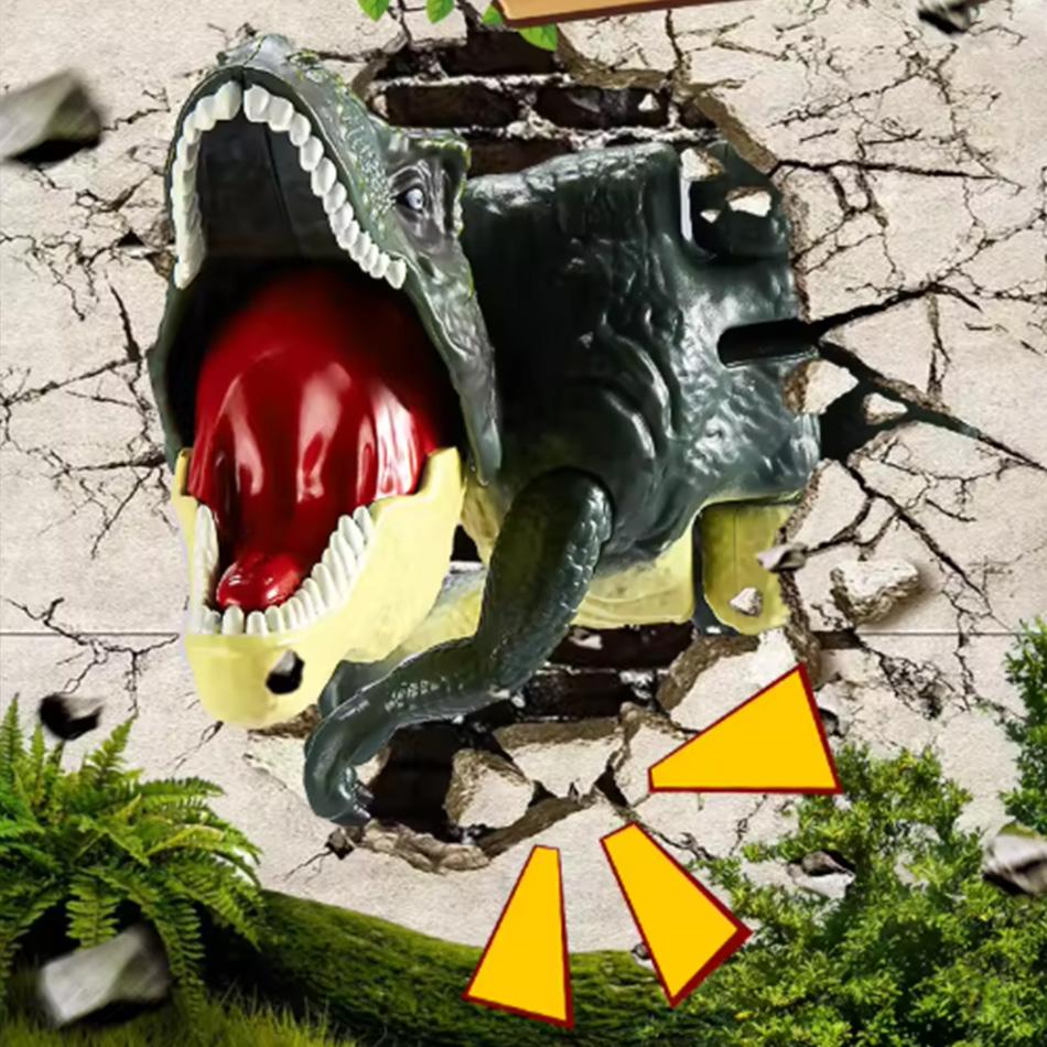 Swinging Dinosaur T-rex Toy Creative Telescopic Spring Dino Fidget Christmas Gifts Children Decompression for Kids Battery-free