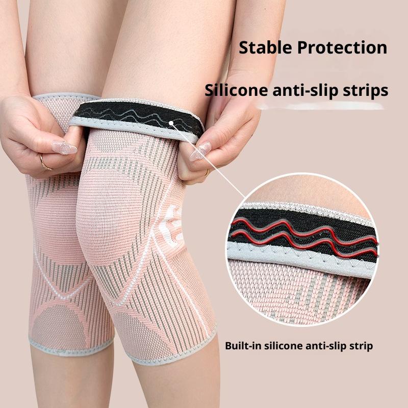 1 para stabilizatora kolana na artretyzm, stawowy, nylonowy, sportowy, fitness, rękawy kompresyjne, nakolanniki, ochraniacz na rower, bieganie