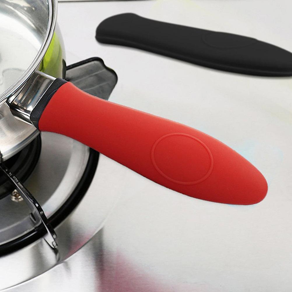 Kaymaz Silikon Sap Tutucu Kalın Tencereler Tavalar Sap Parçaları Isı Yalıtım Kılıfı