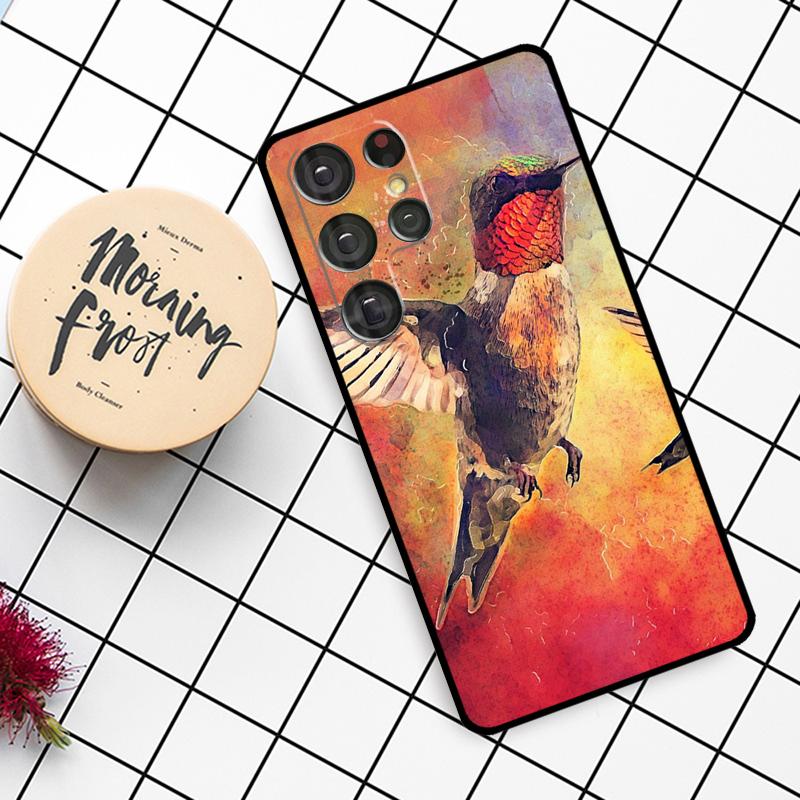 Hummingbird Case For Samsung Galaxy S25 Ultra S23 S22 S21 S20 S24 Ultra S9 S10 Plus S25 FE Phone Cover
