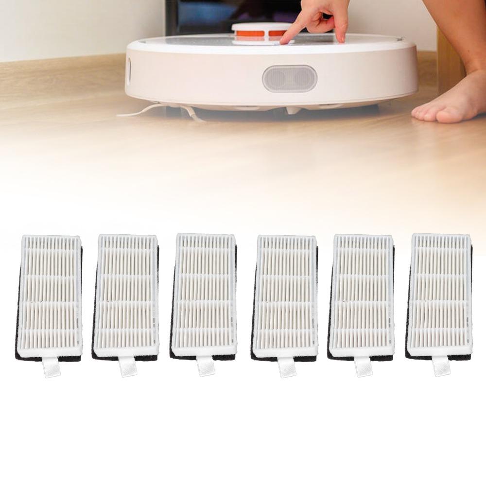 6PCS Pull Tab Vacuum Cleaner Filter Robot Vacuum Filter for Lydsto R1 R1A S1 R1Pro Bedroom Cleaning