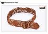 Ethnic Handmade Wax Rope Belt with Wood Buckle and Beads