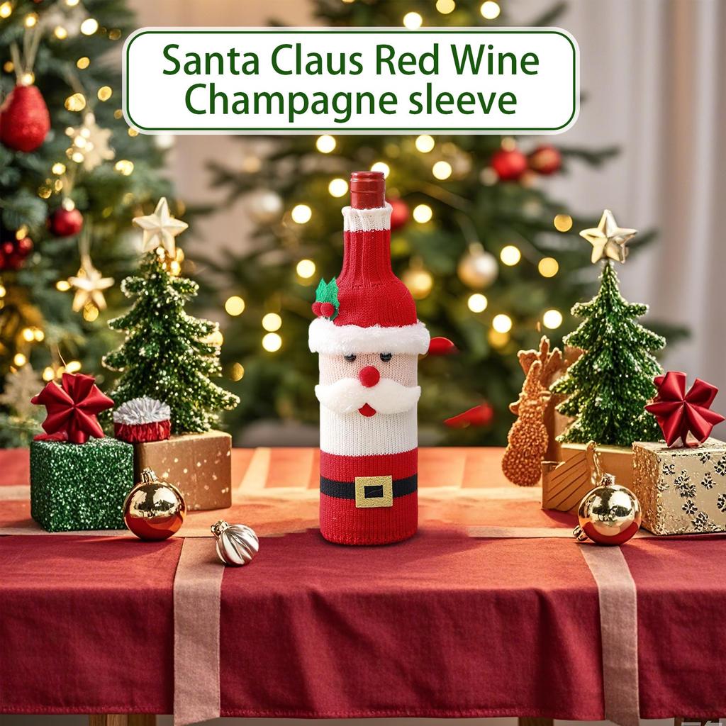 Christmas Wine Bottle Bag, Bottle Bag Cap Gift Packaging Bag Suitable For Christmas Party Gifts, Elderly Christmas Gifts