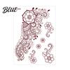 Quick Apply Tattoo Stickers Temporary Sticker Flower Lace Lotus Pattern Fake Tattoos for Women Men Fun Family Waterproof DIY Face Arm Leg