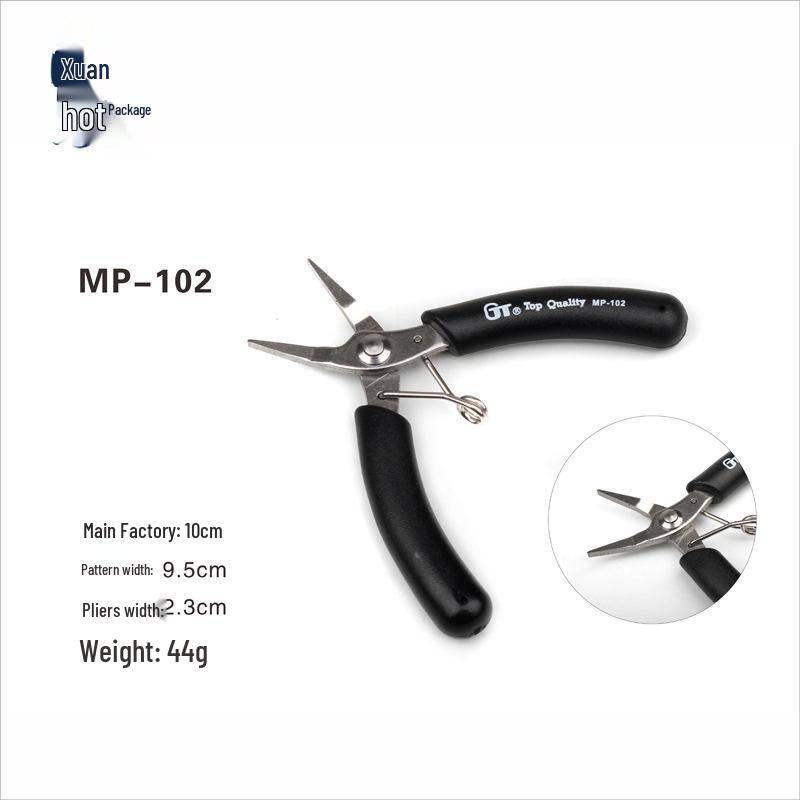Round-Nose, Needle-Nose, Flat-Nose Pliers, Black-Handled Pliers, Jewelry Repair & Assembly Tools, DIY Tools.