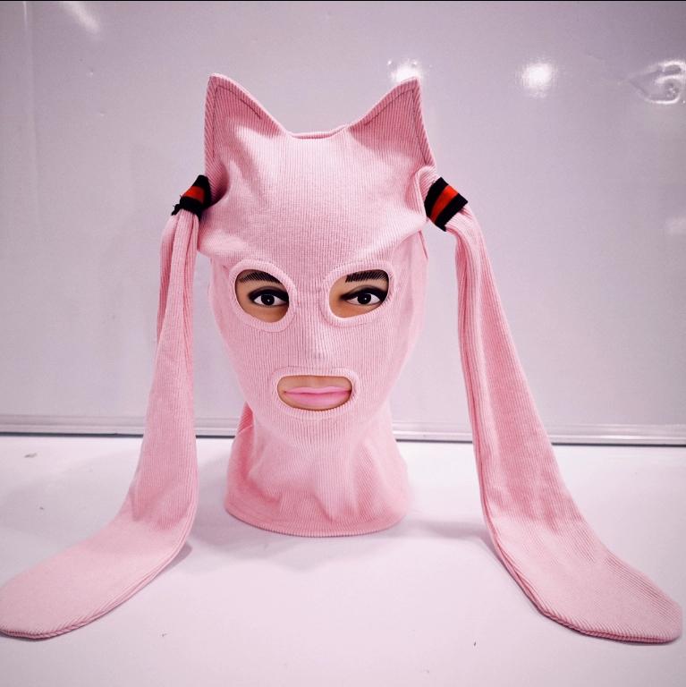 2024 nauja Hatsune Miku pagrobėjo kaukė su gobtuvu žaidimo kepurė cosplay juokinga kaukė animacijos rekvizitai