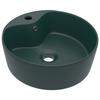VidaXL Luxury Washbasin with Overflow Countertop Basin Toilet Hand Basin Bathroom Cosmetic Room House Green 147036
