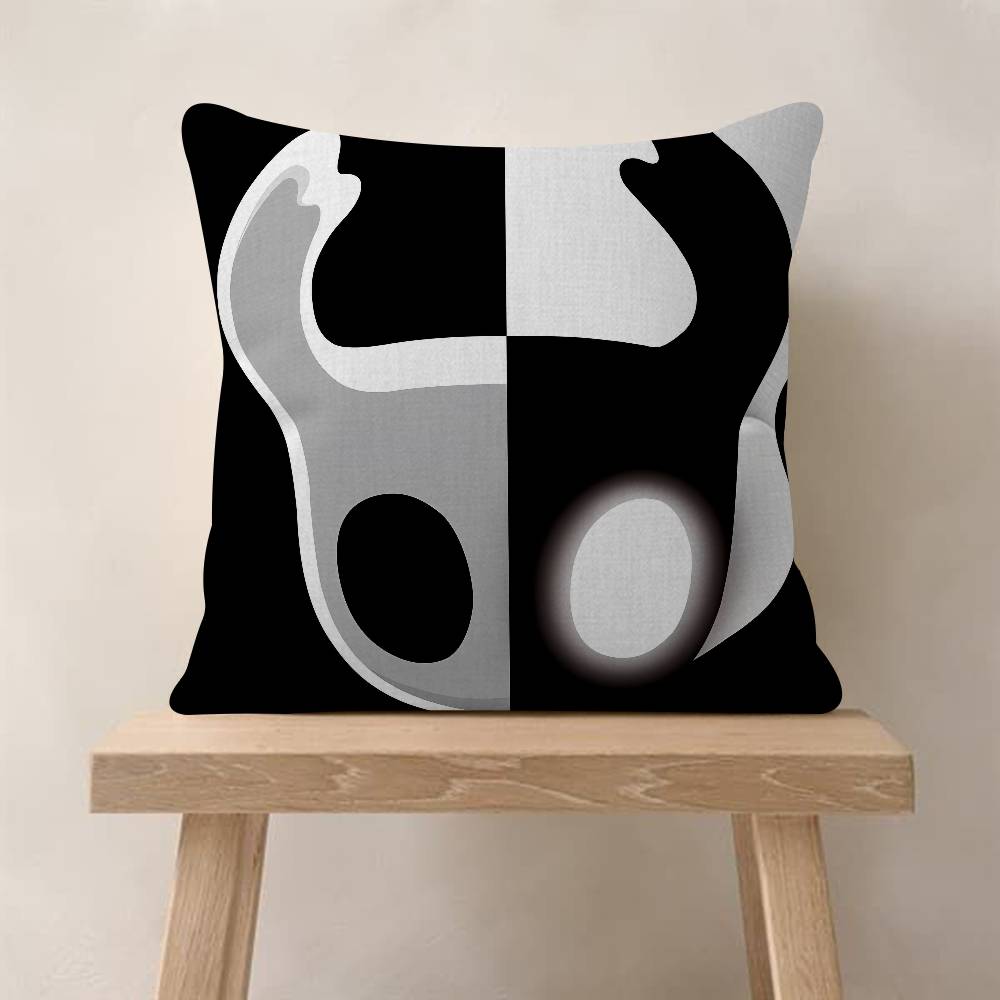 Games H-Hollow KnightS Pillowcase Toon Gift Cushion Cover Bedroom Home Sofa Chair Seat Decor Pillow Case