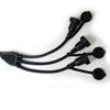 SUCCUL Power Extension Cord, 5M, 3-Way Splitter, 12A, Rainproof, 1200W, Waterproof Power Cord, Extension Cable, Outdoor Power Supply Expansion,