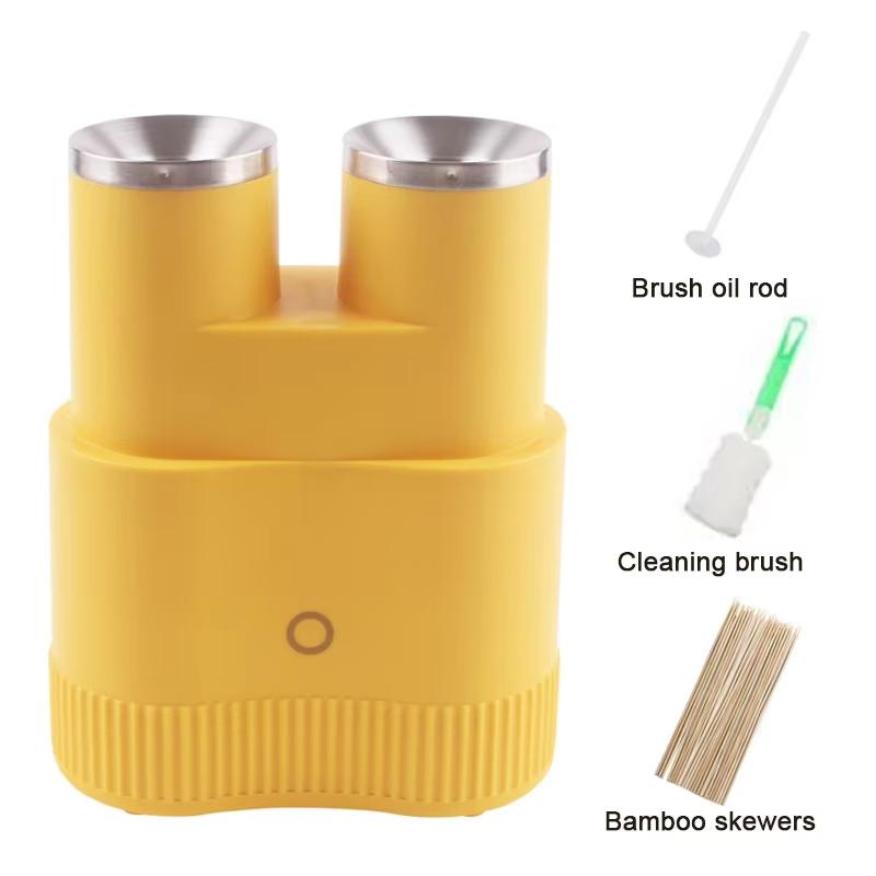 

Автоматическая электрическая машина для приготовления роллов для яиц, чашка для завтрака, один омлет, мастер-жареные яйца, сосиски, роликовый кипятильник 110 В/220 В Double Cup жёлтый