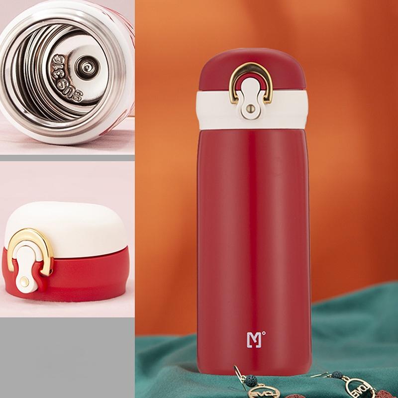 Portable Thermos Cup 350ml Vacuum Flasks Portable Stainless Steel Thermos Cup Water Bottle Travel Tea Mug Office Thermos Cup