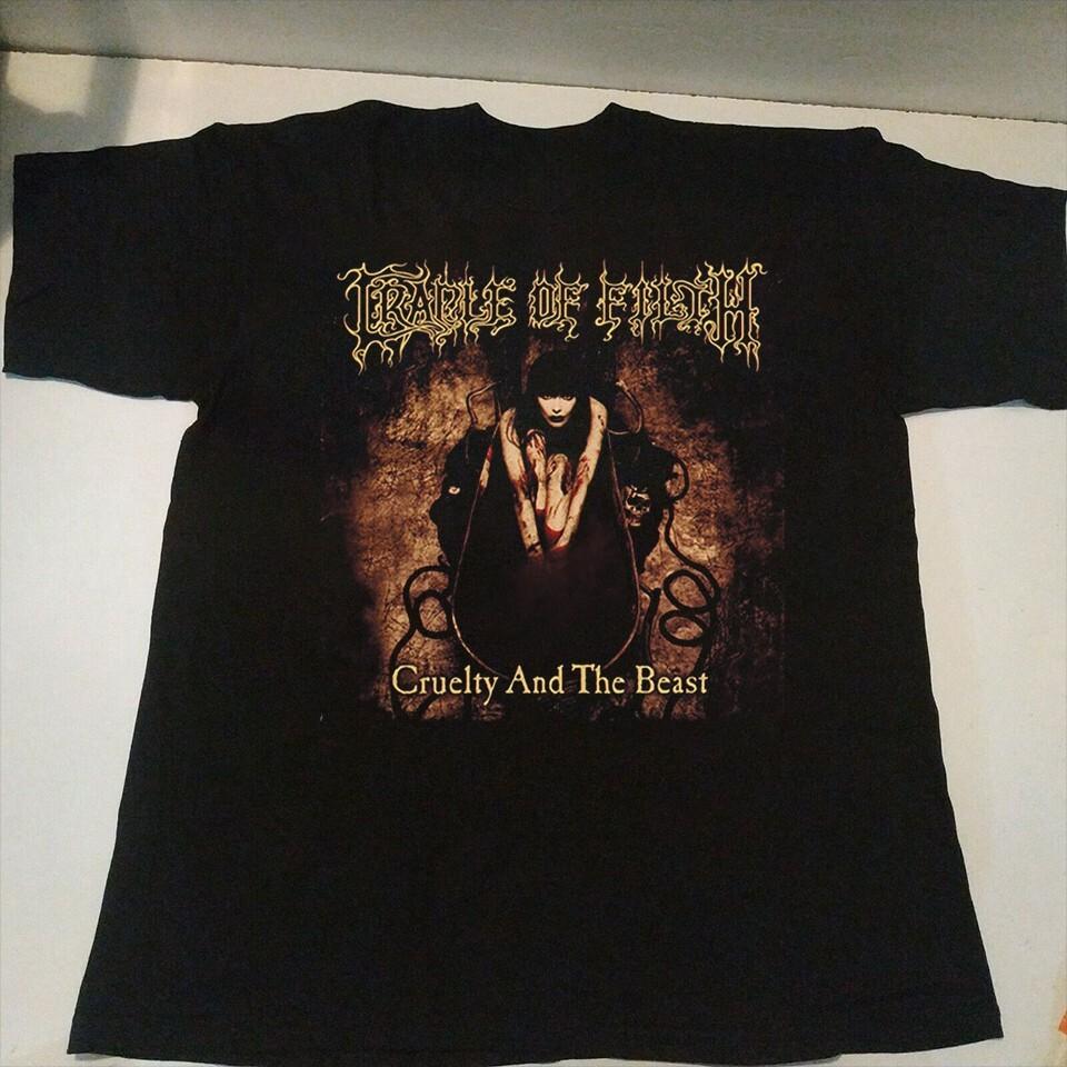 

Rare CRADLE OF FILTH poster shirt Christmas Gift Cotton Men S-5XL Tee Unisex T-Shirt S