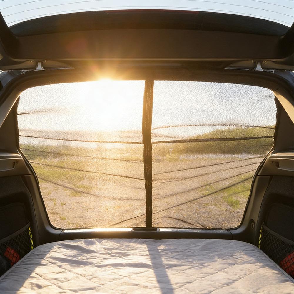 Insect Proof Magnetic Car Trunk Mosquito Net Car Tailgate Mesh Curtain  Self Driving Tour