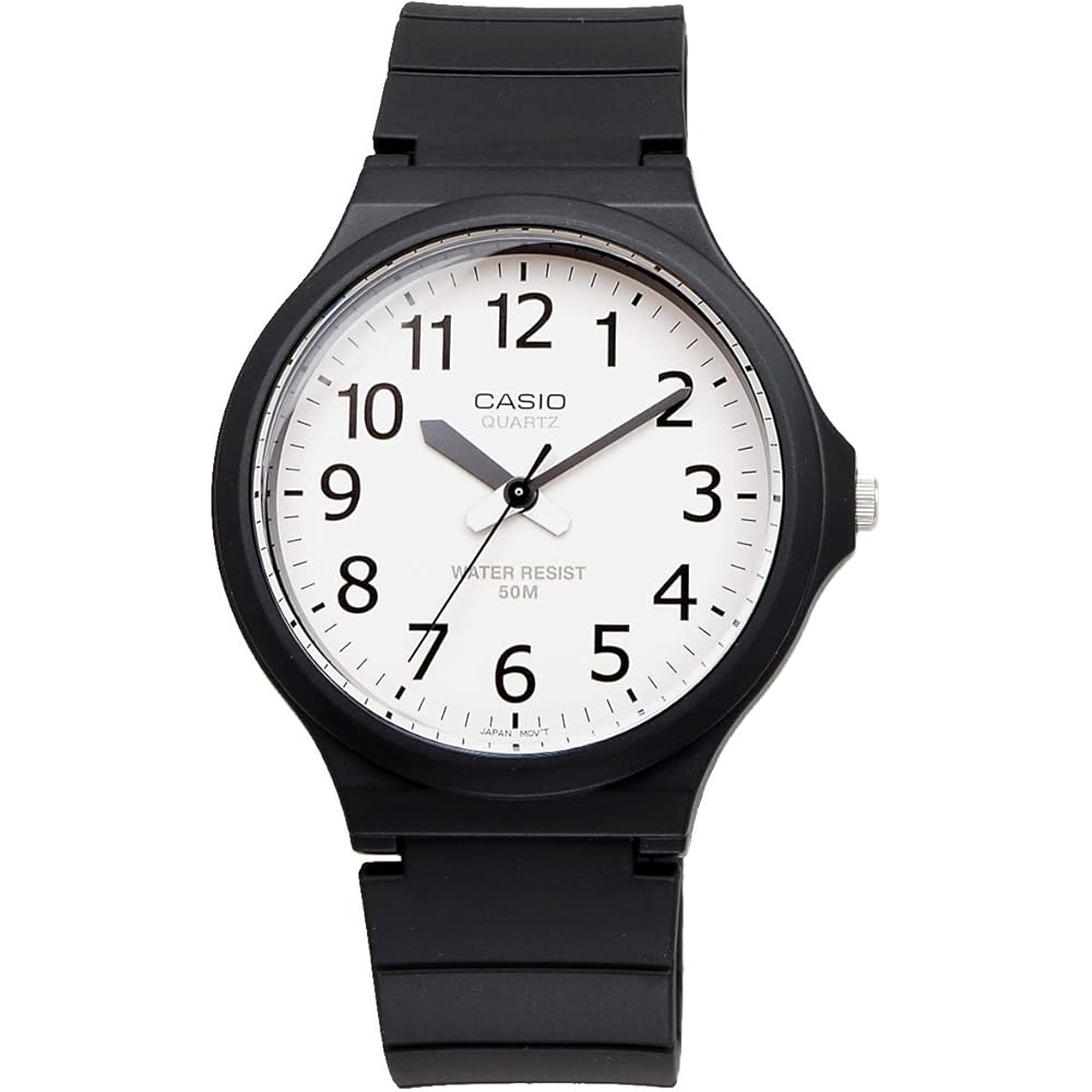 Casio Standard Analog Quartz Watch MW-240-7BV Men's Black White No Box Imported Model
