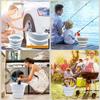 Bathroom Silicone Folding Bucket Outdoor Car Wash Bucket Square Fishing Supplies 10L Cooking Area Camp Bucket for Home