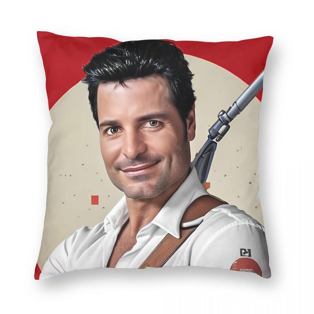 Chayanne Puerto Rican Latin Pop Singer Pillowcase Printing Fabric Cushion Cover Decorations Throw Pillow Case Cover Car Zipper