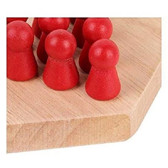 Superbra familje-kontorsspel för vuxna och barn | Picknickleksaker 3+ år (Sexhörning) (Litet Damspel)