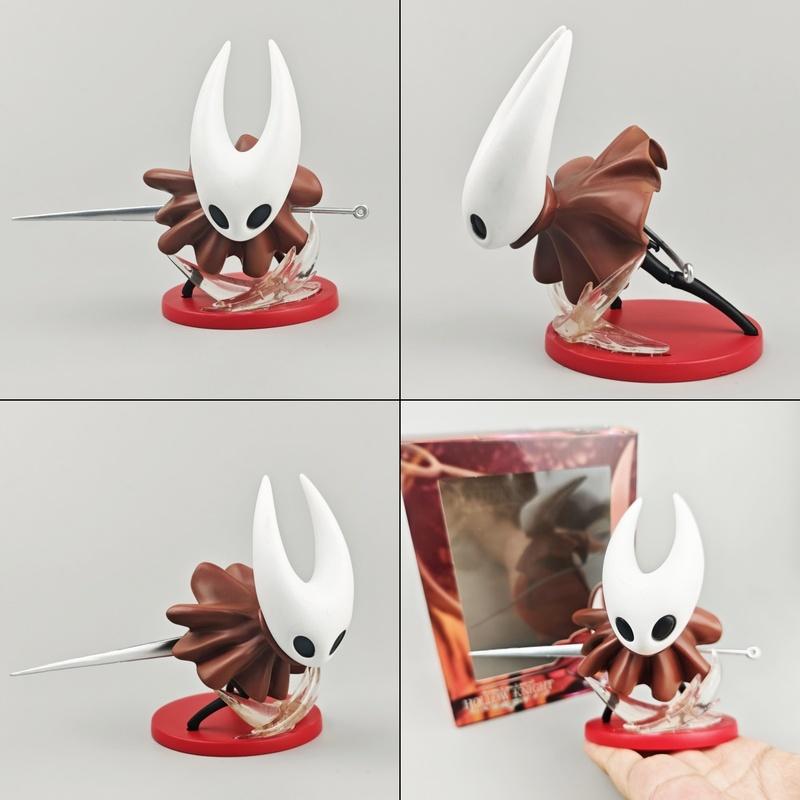 Heiße Aktivitätsfigur Hollow Knight: Silksong Q Version Hornet Der Blasse Prinz Ritter PVC Modell Kinderspielzeug Schreibtischverzierung Statue Geschenk