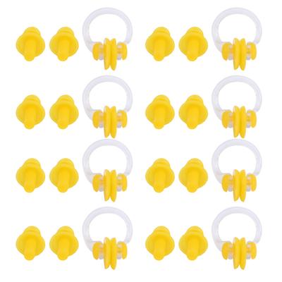 8 Sets Waterproof Swimming Soft Silicone Nose Clip Earplugs Diving Protective Supplies