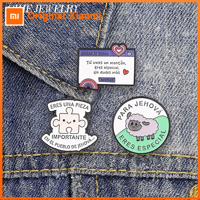 Xiaomi Spanish Jehovah Para Jehová Eres Especial Enamel Pin Religious Pop Up Window Sheep Bible Brooch Bag Badge Gift for JW Believers