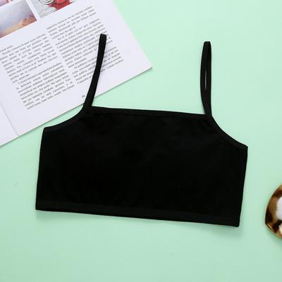 Cotton Tank Top For Girls In Puberty Bra For Older Children, Middle School And High School Students Wire-Free Bra Summer Sports Bra With T-Back Design
