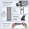 Adjustable Anti-Slip Stainless Steel Underarm Crutches - Medical Grade Double Crutches