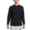 Nike Odzież sportowa Premium Essentials Jednolita koszulka z długim rękawem i okrągłym dekoltem Męskie Góry Czarne DO7391-010