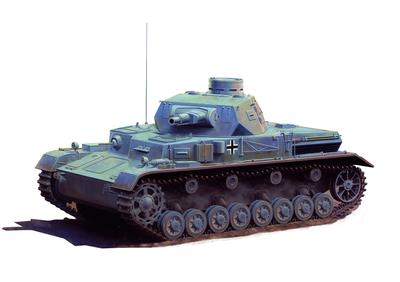 Platz WWII German Army IV Tank A Armor DR6816 Plastic Model 1/35 Ausf. w/Additional