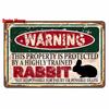 Vintage Warning Funny Animals Metal Sign Chicken Sheep Pig Octopus Wall Poster for Private Wall Painting Decor WY
