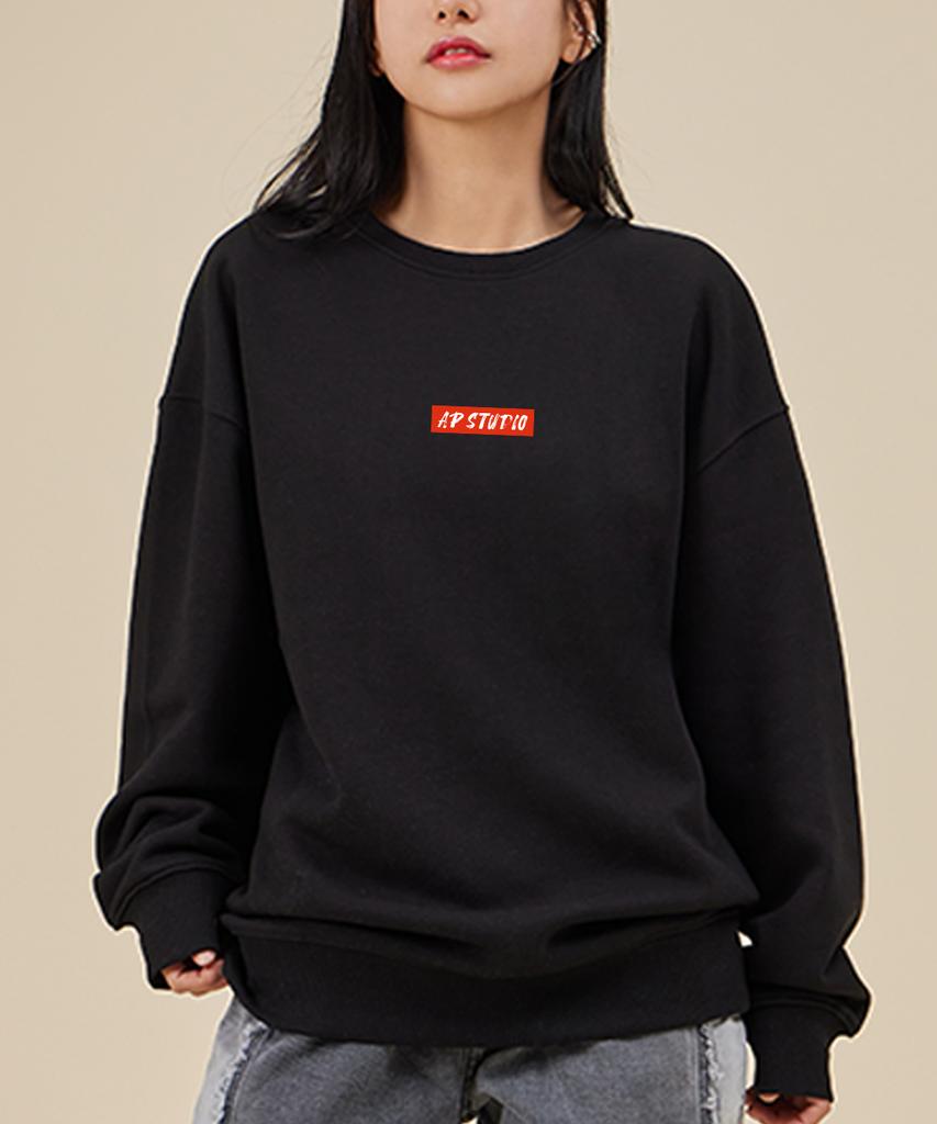 ASTRAL PROJECTION Ap Studio Loose Fit Sweatshirt_Black