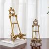 Elegant Frame Bracket Gold Display Storage Rack Plate Display Stand  Tabletop Decoration