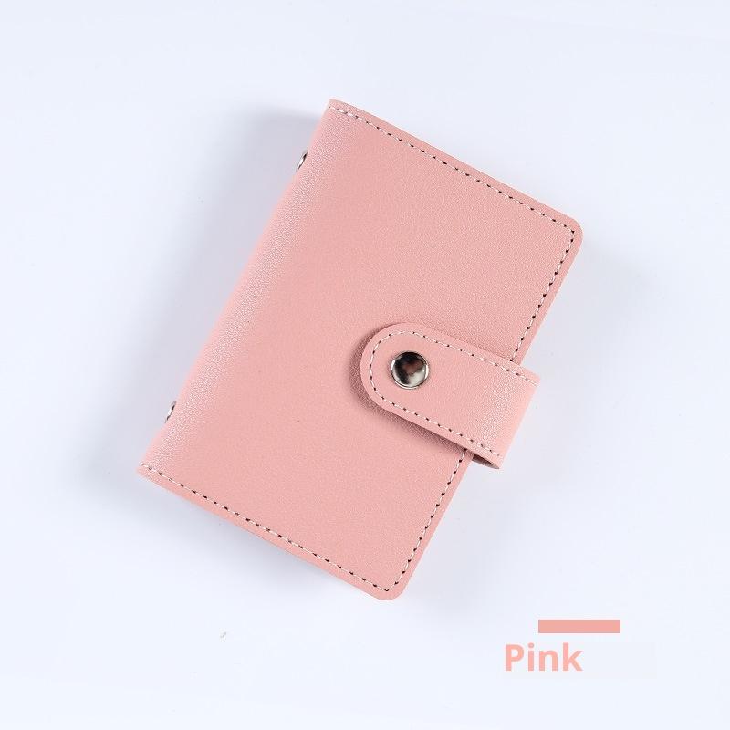 Creative Korean Leather Card Bag Multi-card PU Card Bag Bus Card Campus Card Certificate Storage Bag