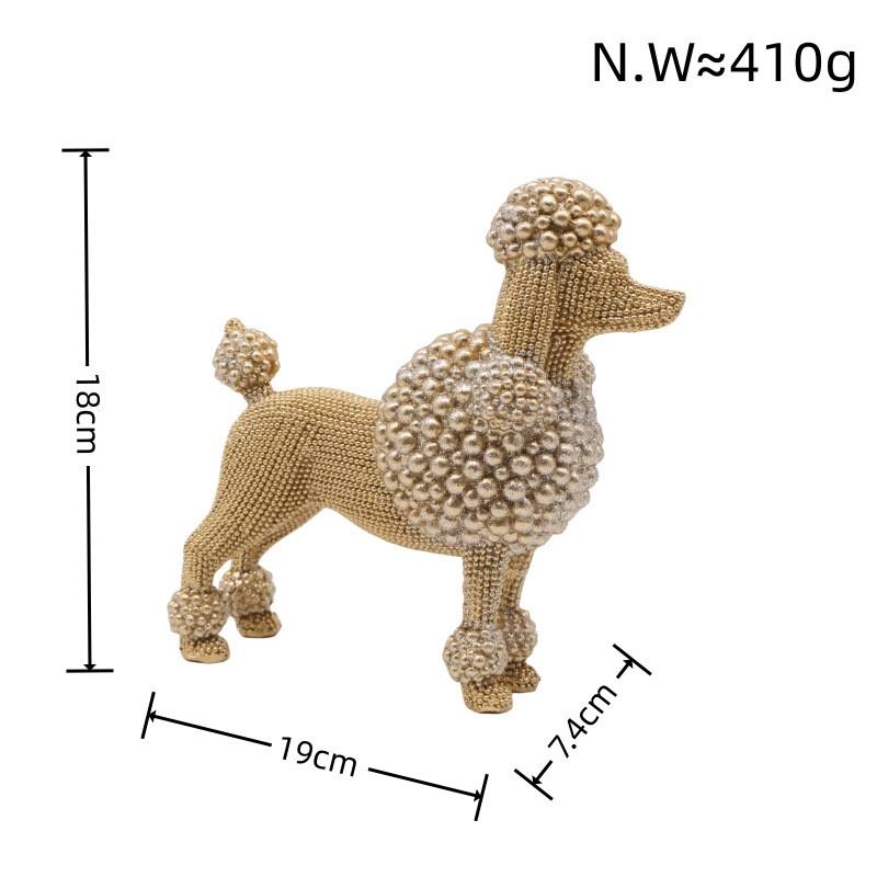 Modern Minimalist Resin Dog Figurine Home Decor Living Room Shelf Cabinet Entryway Gift