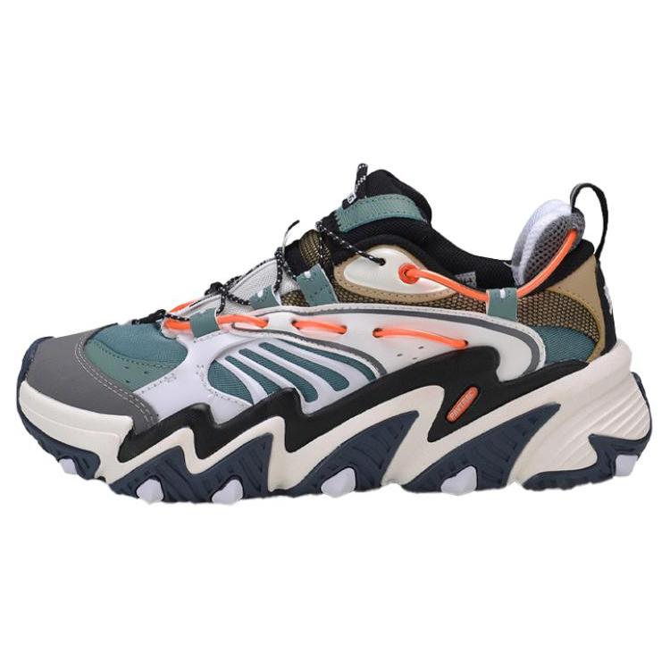 New LiNing X Claw Shock Absorbers Slip Resistant Low Top Casual Shoes Women's Brown Green Orange AGLQ014-4